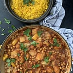 Lebanese Inspired Potato and Chickpea Curry