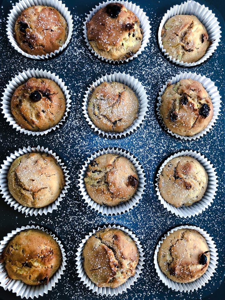 Courgette and Currant Muffins
